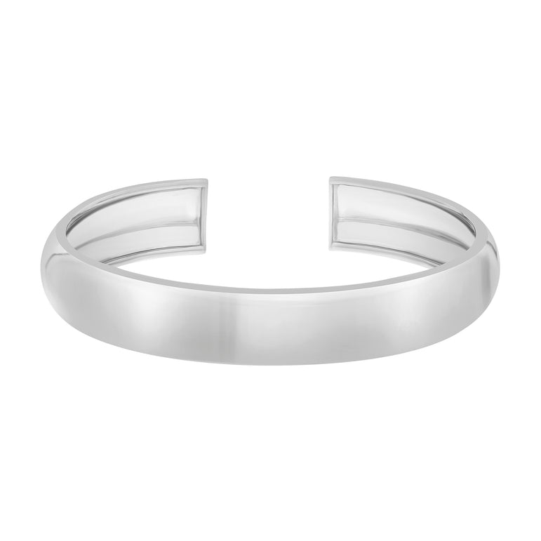 Silver Classic Cuff-White