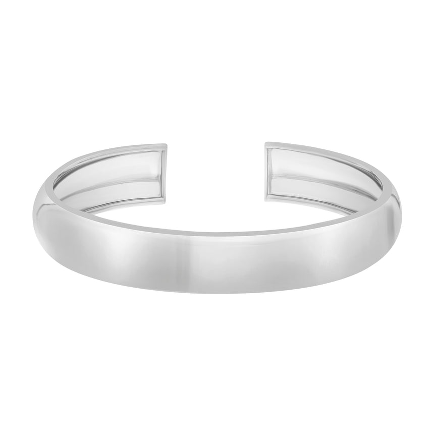 Silver Classic Cuff-White