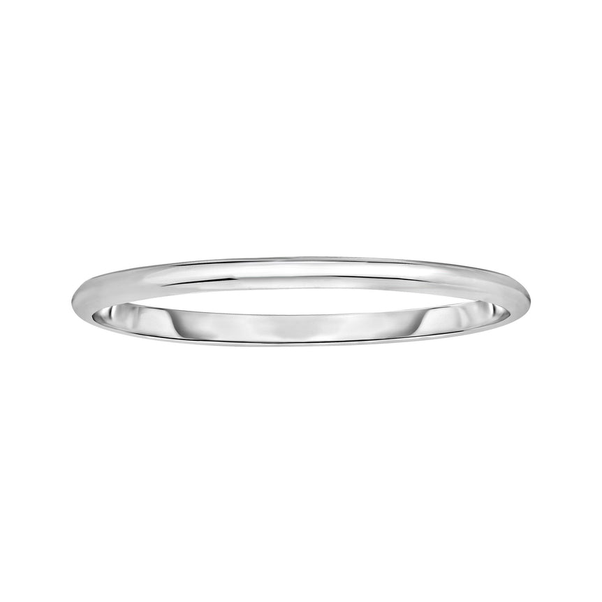 Silver 5mm Bangle-White | Box with Figure 8