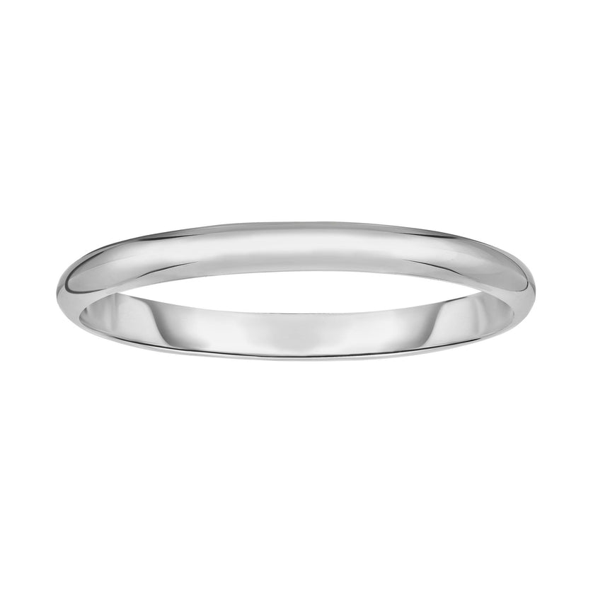Silver 7mm Bangle-White | Box with Figure 8