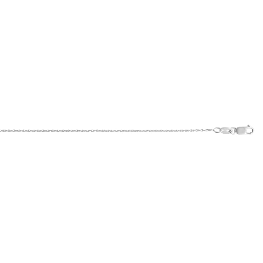 Silver 1.06mm Machine Rope -White | Lobster