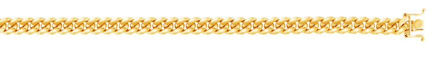 Silver Plated 7mm Miami Cuban-Yellow (Gold Plated) | Box