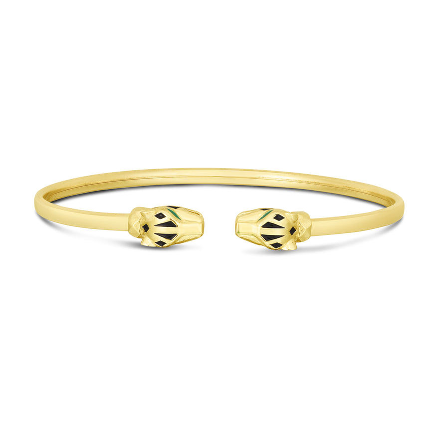 14K Panther Bangle-Yellow