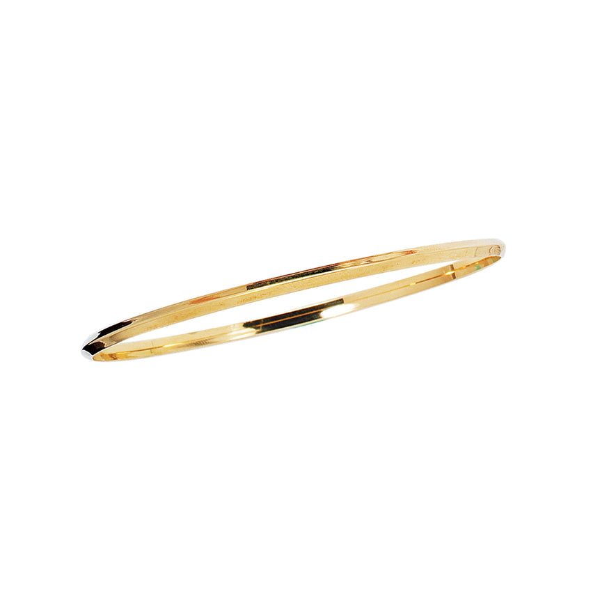 14K Gold Knife Edge Bangle-Yellow