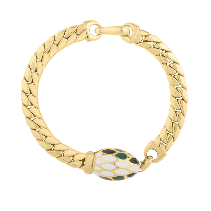 14K Le Serpent Curb Link Bracelet-Yellow | Fancy