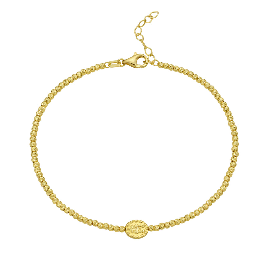 14K Virgin Mary Bracelet-Yellow | Lobster