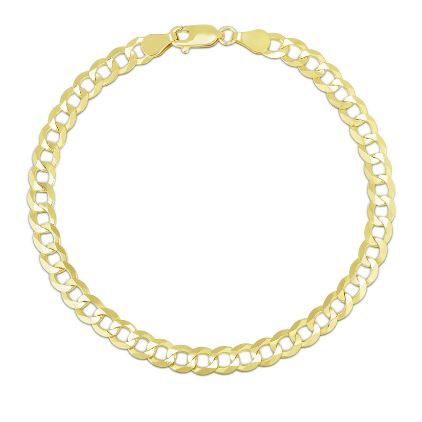 14K Gold 5.7mm Comfort Curb Chain -Yellow | Lobster