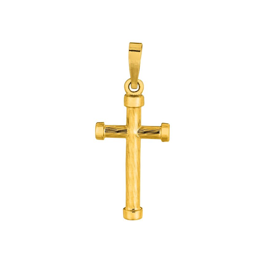 14K Gold Small Cross-Yellow