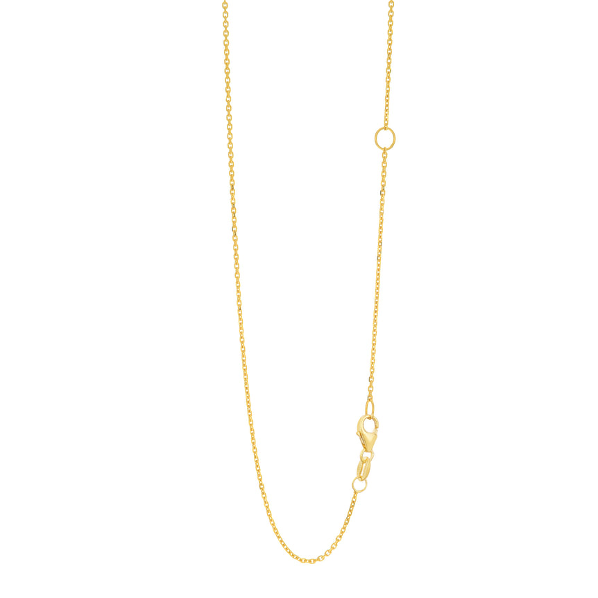 14K Gold 1.1mm Extendable Chain -Yellow | Lobster
