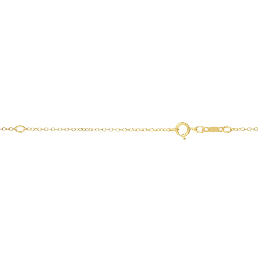 14K Gold 1.3mm Extendable Chain-Yellow | Spring Ring