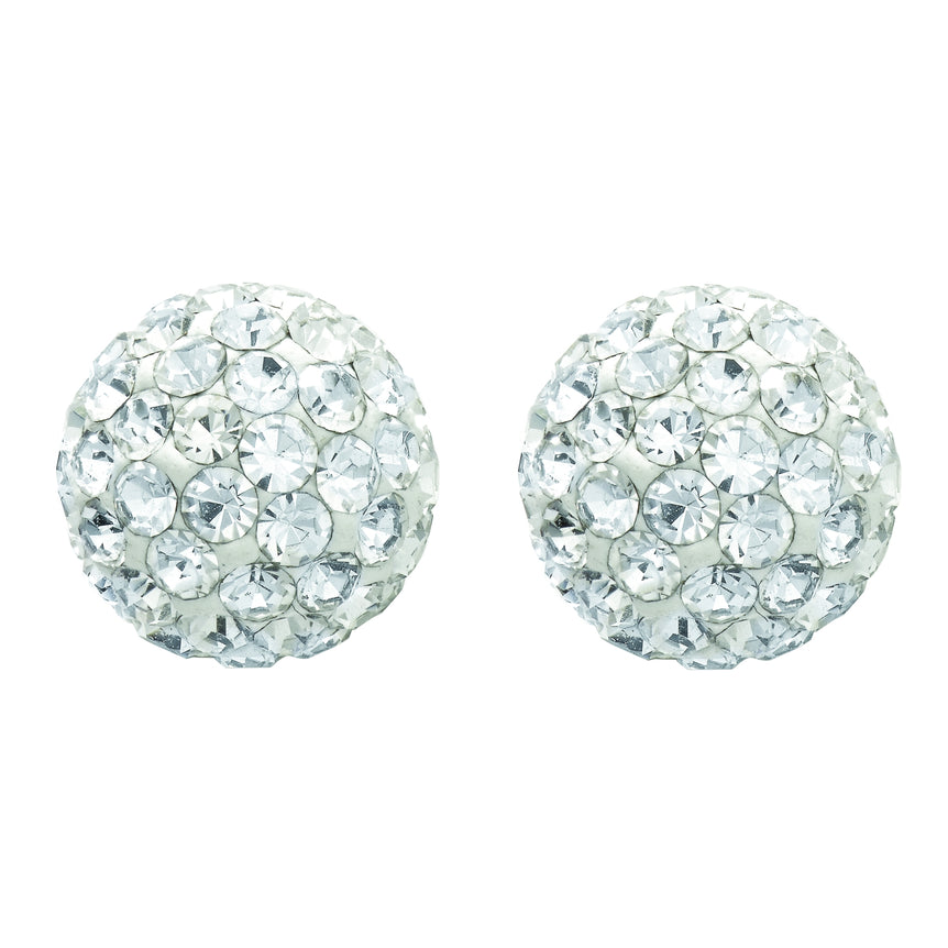 14K Gold Crystal Drop Earring-Yellow | Push Back