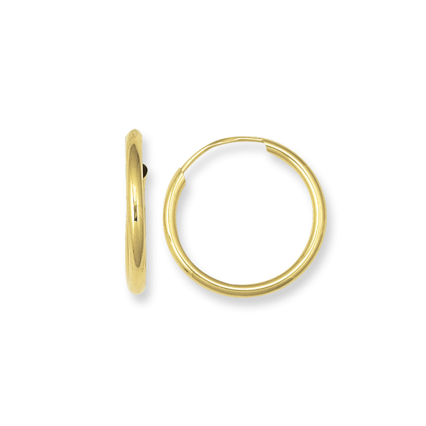14K Gold 1.5x15mm Endless Hoops-Yellow | Snap