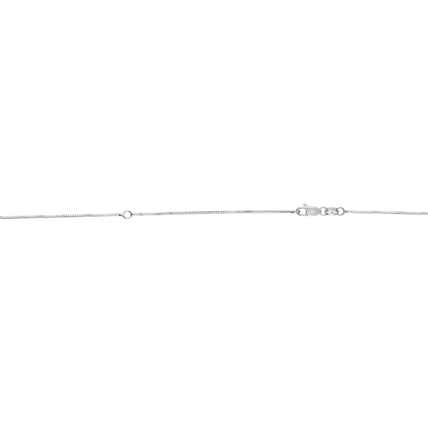 14K Gold .7mm Extendable Chain -White | Spring Ring