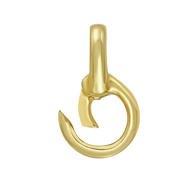 14K Charm Push Lock Doorknocker-Yellow | Box with Figure 8