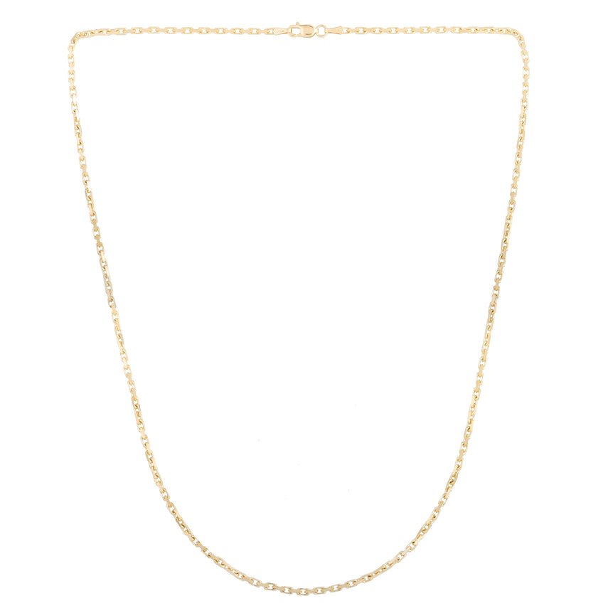 14K Gold 1.9mm French Cable Chain-Yellow | Lobster