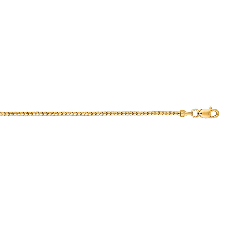 14K Gold 1.3mm Ice Chain -Yellow | Lobster
