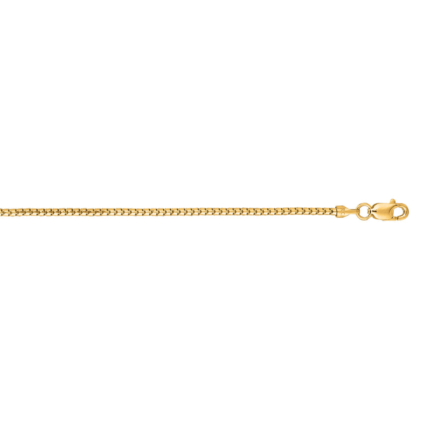 14K Gold 1.3mm Ice Chain -Yellow | Lobster