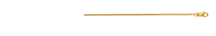 18K Gold 1.6mm Franco Chain-Yellow | Lobster