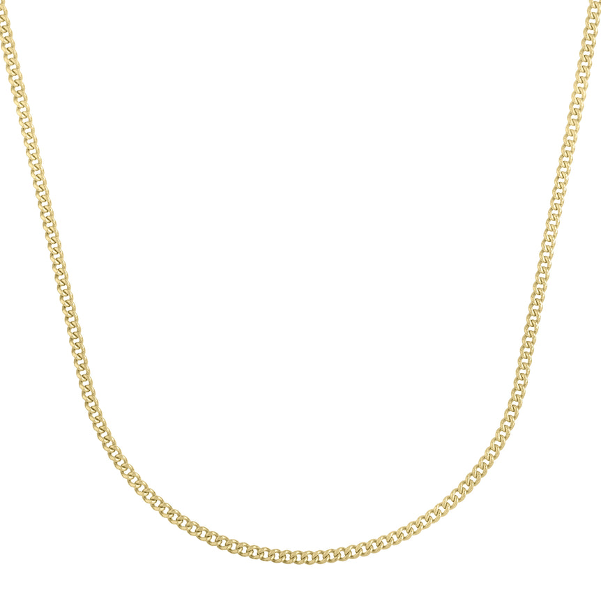 14K Gold 2.8mm Light Gourmette Chain-Yellow | Lobster