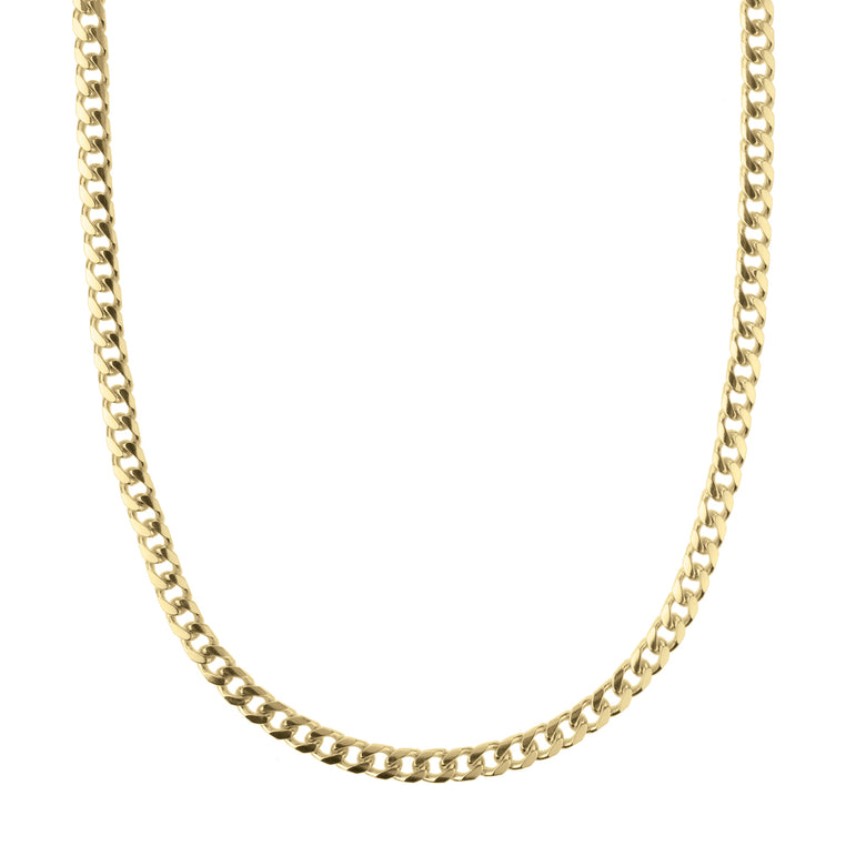 14K Gold 5mm Miami Cuban-Yellow | Lobster
