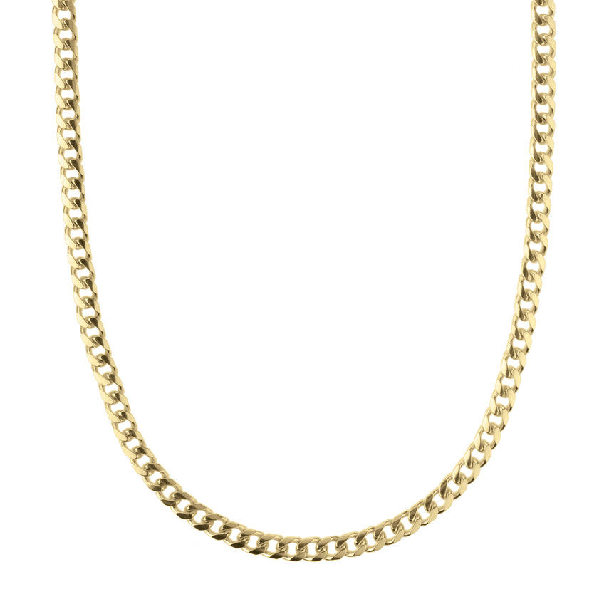 14K Gold 5mm Miami Cuban-Yellow | Lobster