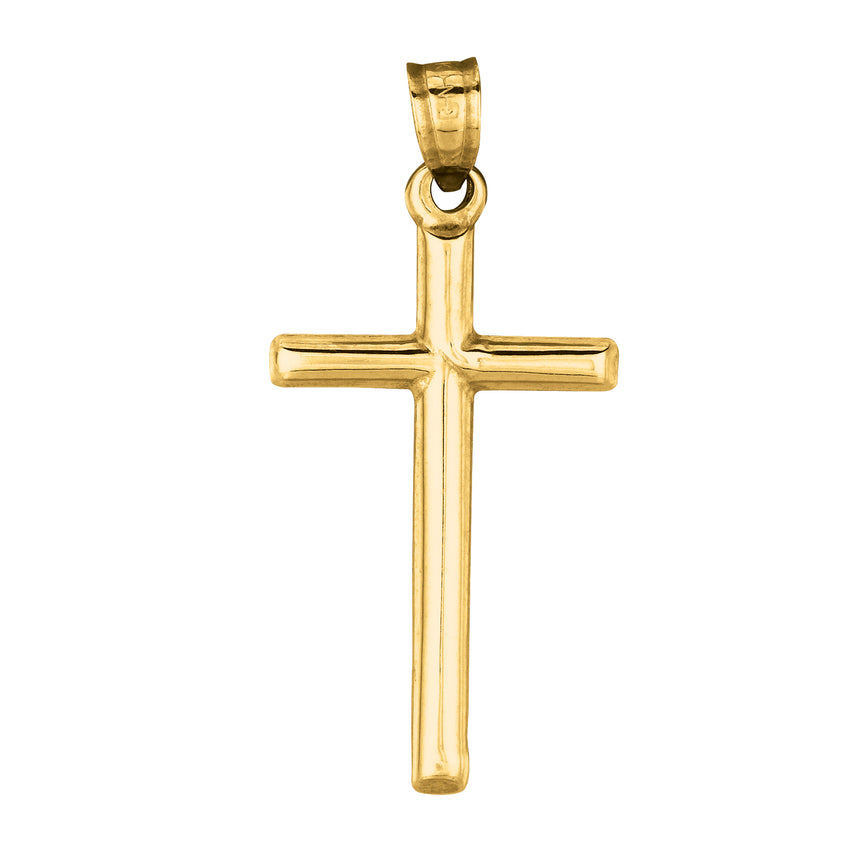 14K Gold Medium Cross-Yellow