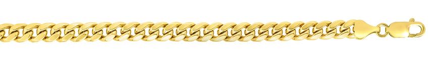 14K Gold 22" 2.6mm Miami Cuban Chain -Yellow | Lobster
