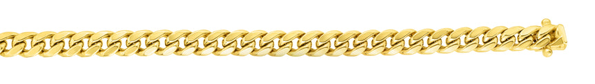 14K Gold 22" 3.2mm Miami Cuban Chain -Yellow | Box with Figure 8