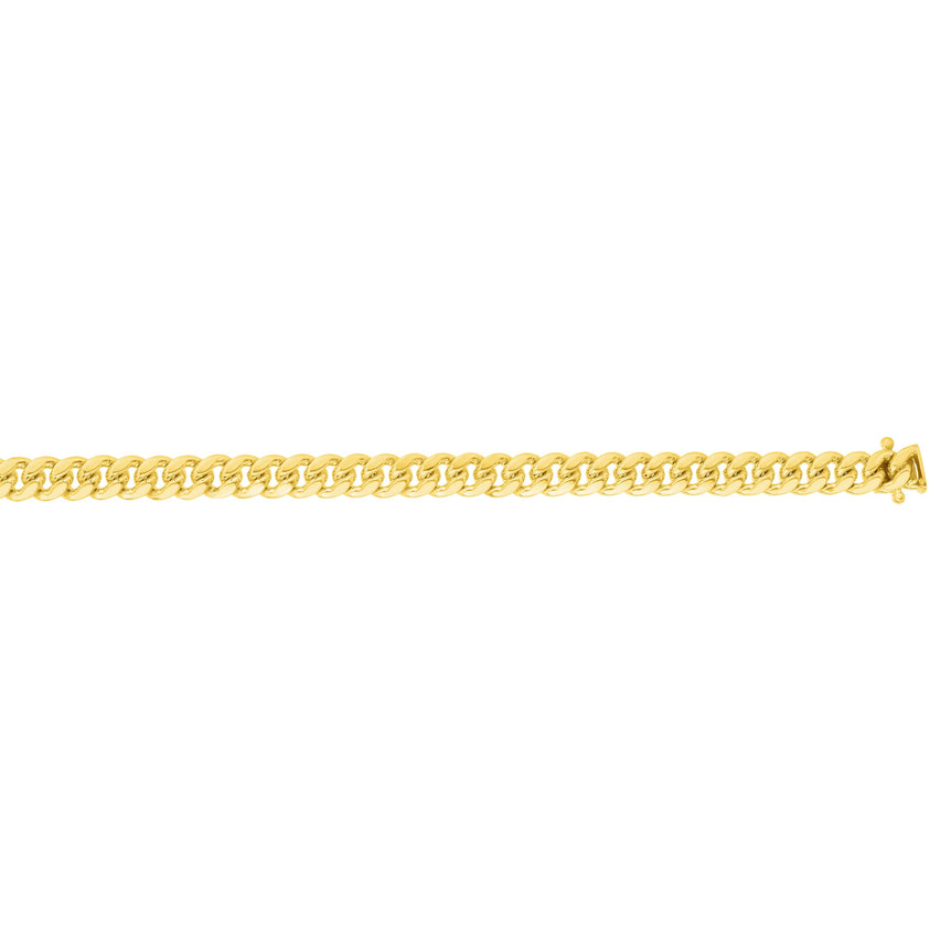 14K Gold 3.9mm Classic Miami Cuban-Yellow | Box with Figure 8