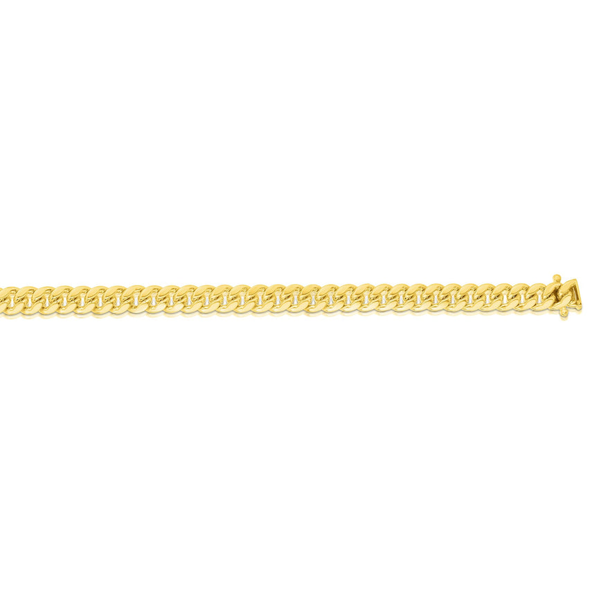 14K Gold 22" 4.9mm Classic Miami Cuban-Yellow | Box with Figure 8