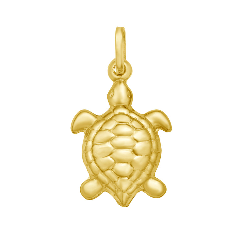 14K Turtle Charm-Yellow