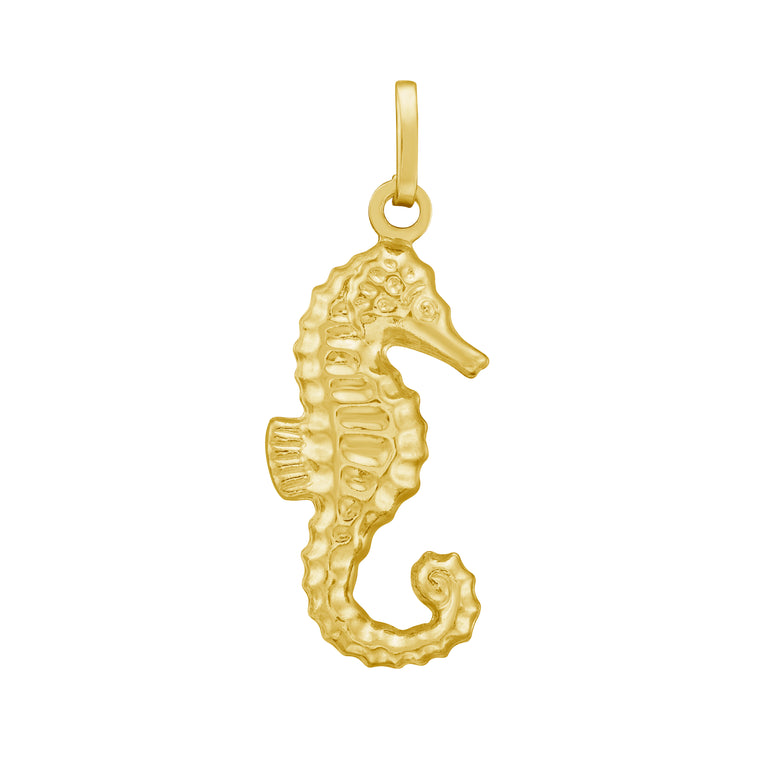 14K Seahorse Charm-Yellow