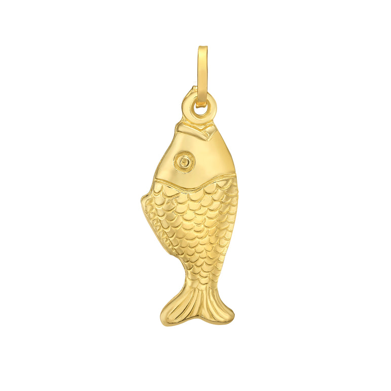 14K Fish Charm-Yellow