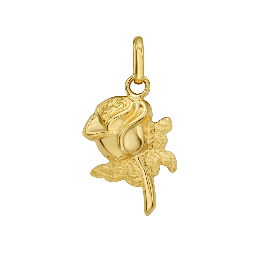 14K Rose Charm-Yellow