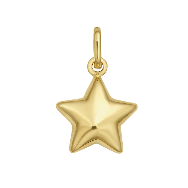 14K Star Charm-Yellow