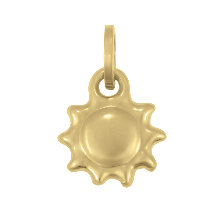 14K Sun Charm-Yellow