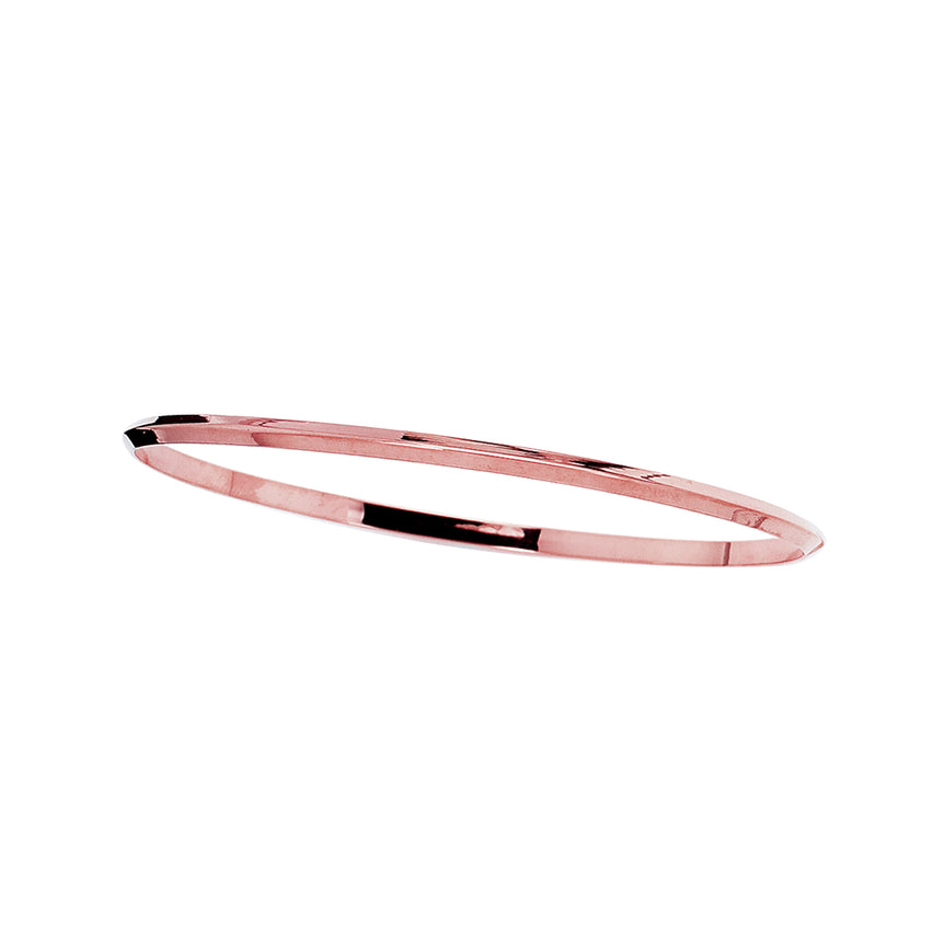 14K Gold Knife Edge Bangle-Rose