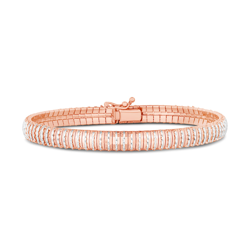 14K Diamant√© Flex Bracelet-Two-tone | Box with Figure 8