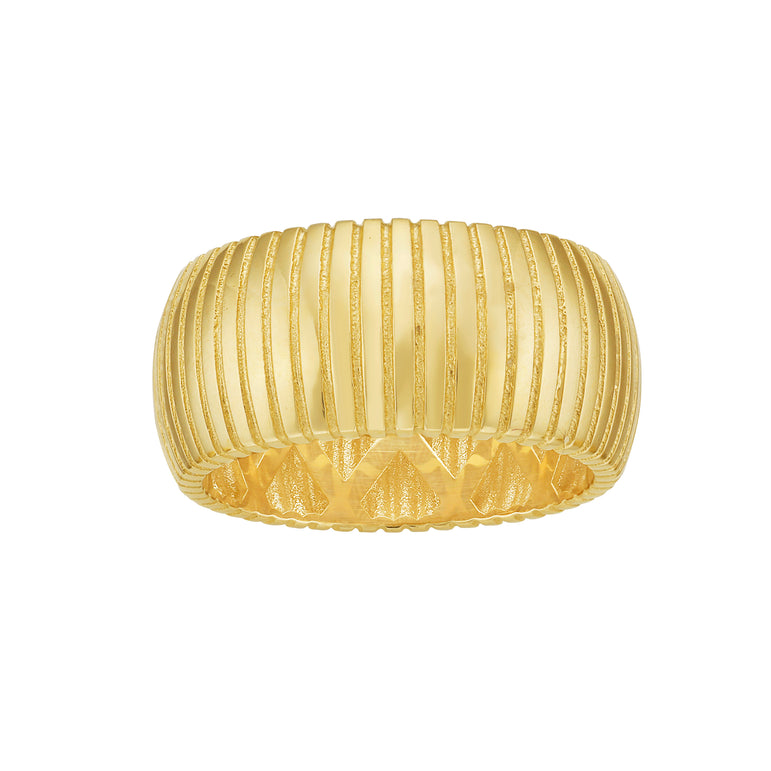 14K Thick Tubogas Ring-Yellow