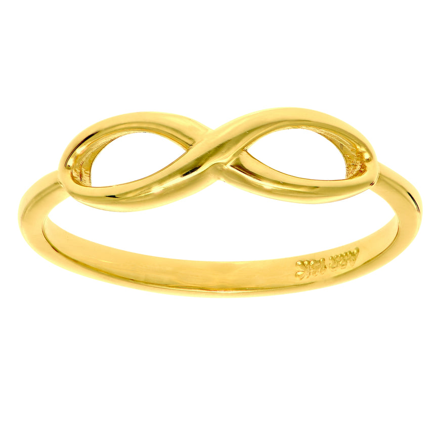 14K Gold Polished Infinity Ring-Yellow