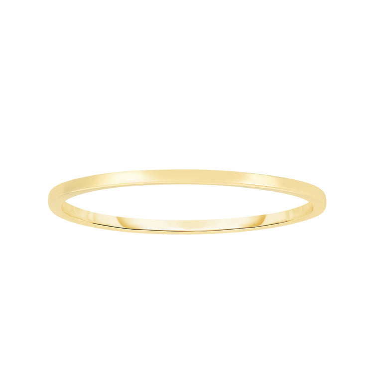 14K Gold Polished Band Ring-Yellow