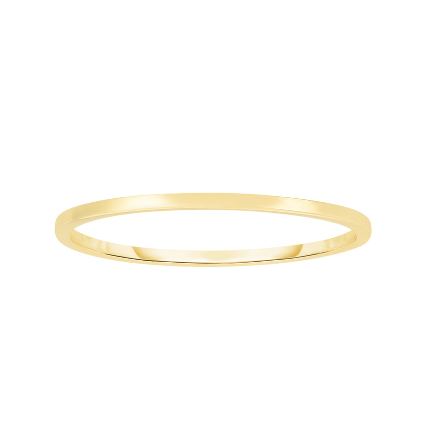 14K Gold Polished Band Ring-Yellow