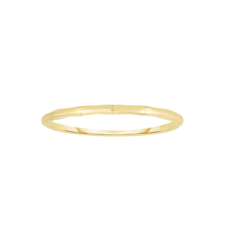 14K Gold Bamboo Ring-Yellow
