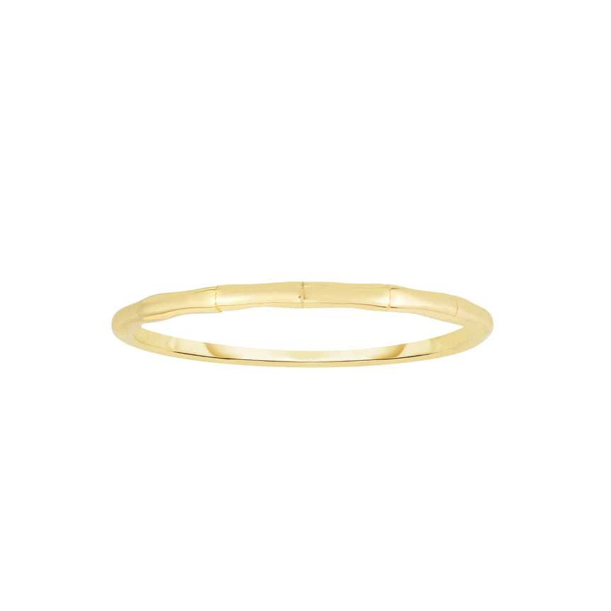 14K Gold Bamboo Ring-Yellow