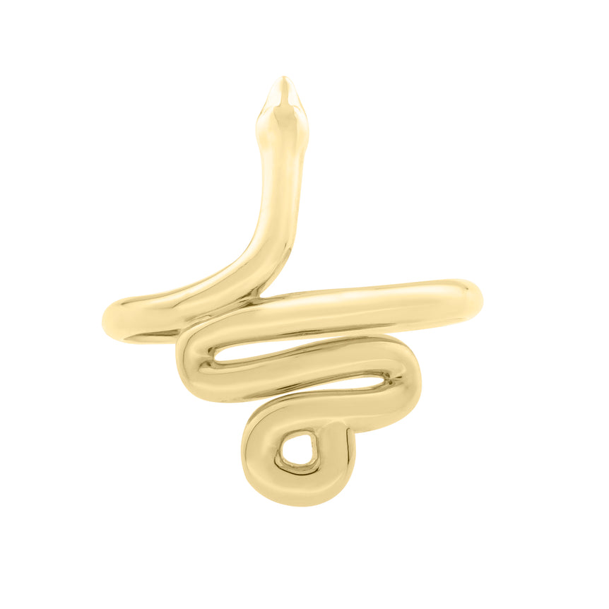 14K Snake Ring-Yellow