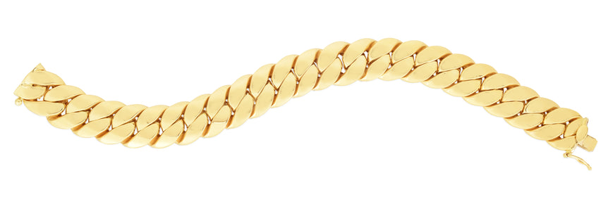 14K Gold 14mm Miami Cuban Bracelet-Yellow | Box