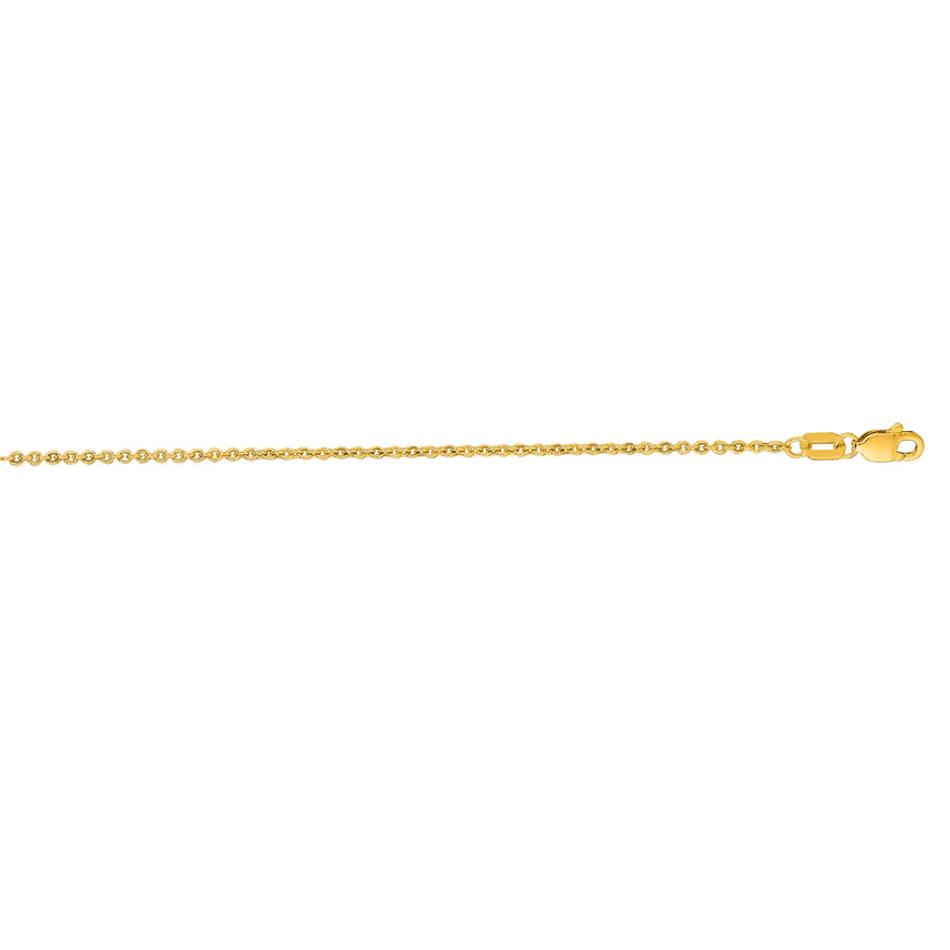14K Gold 1.5mm Lite Forsantina Chain-Yellow | Lobster