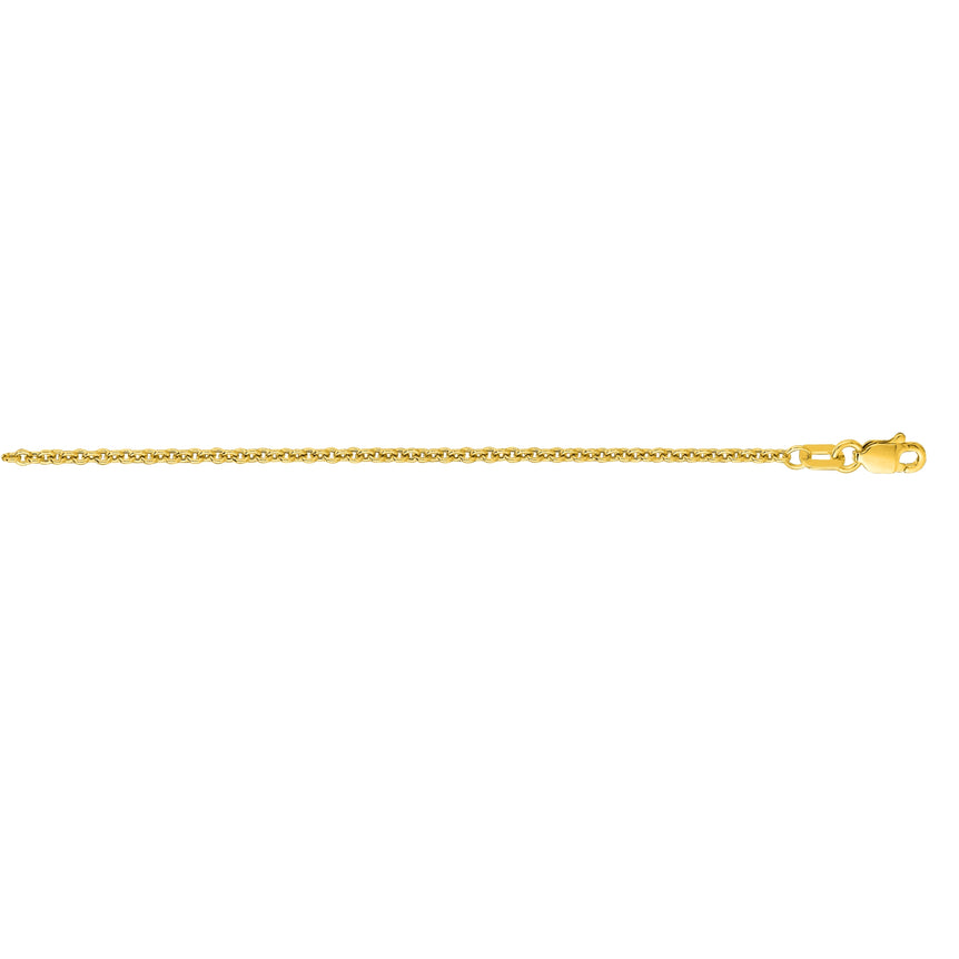14K Gold 1.8mm Lite Forsantina Chain-Yellow | Lobster