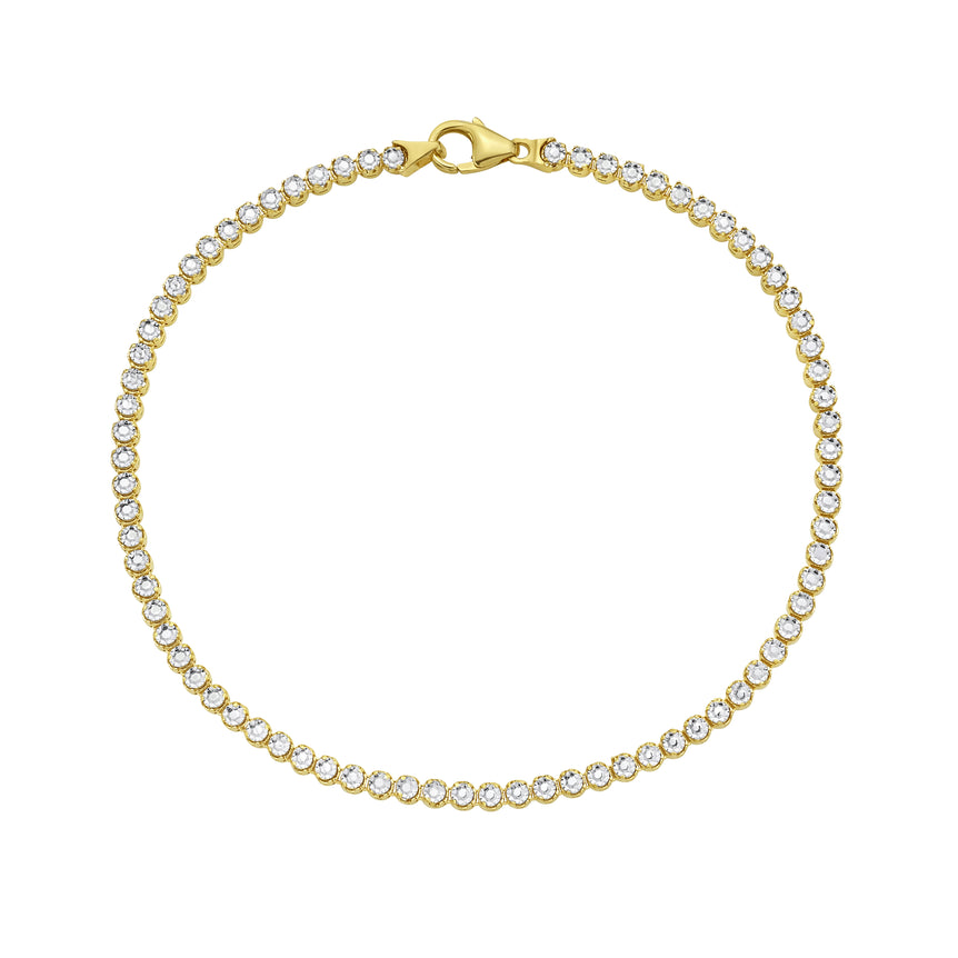 14K Diamon'Oro Tennis Bracelet-Two-tone | Lobster