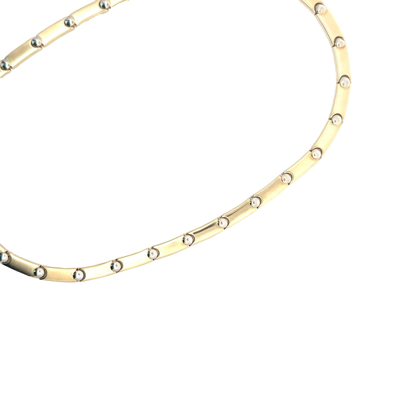 Contemporary Yellow Gold Link Chain Necklace